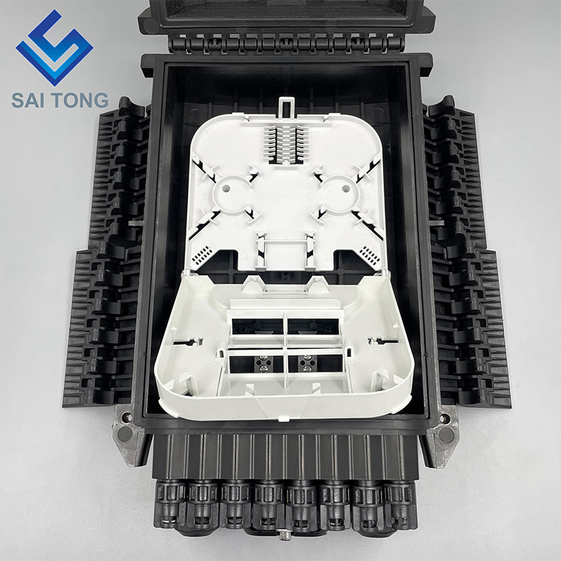 Saitong 光ファイバ 16 コアスプライスエンクロージャスプリッタボックス Caja 昼寝ボックス PLC スプリッタ光ファイバ配電ボックス