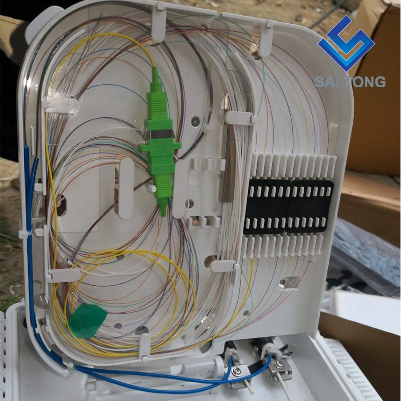 Cixi made16 コア終端ボックス sc/upc FTTH 16 コア配電ボックス防水ゴムケーブルグランド Gpon onu ファイバージャンクションボックス