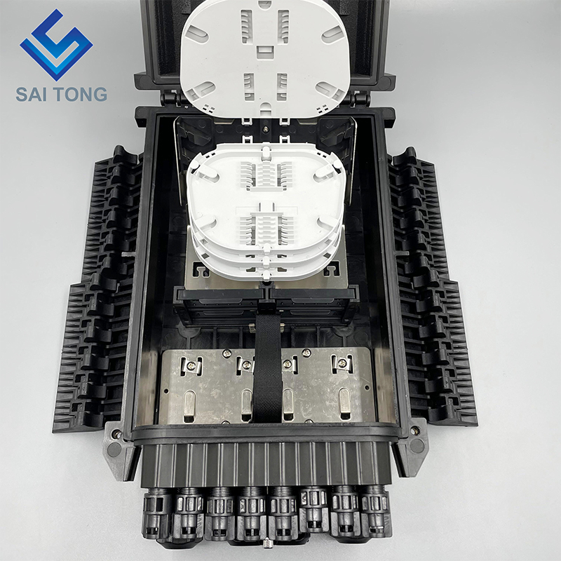 Saitong FTTH 屋外防水 IP65 16 コアボックス分配光ファイバーターミナル 4 で 16 アウト新製品 1 バイヤー