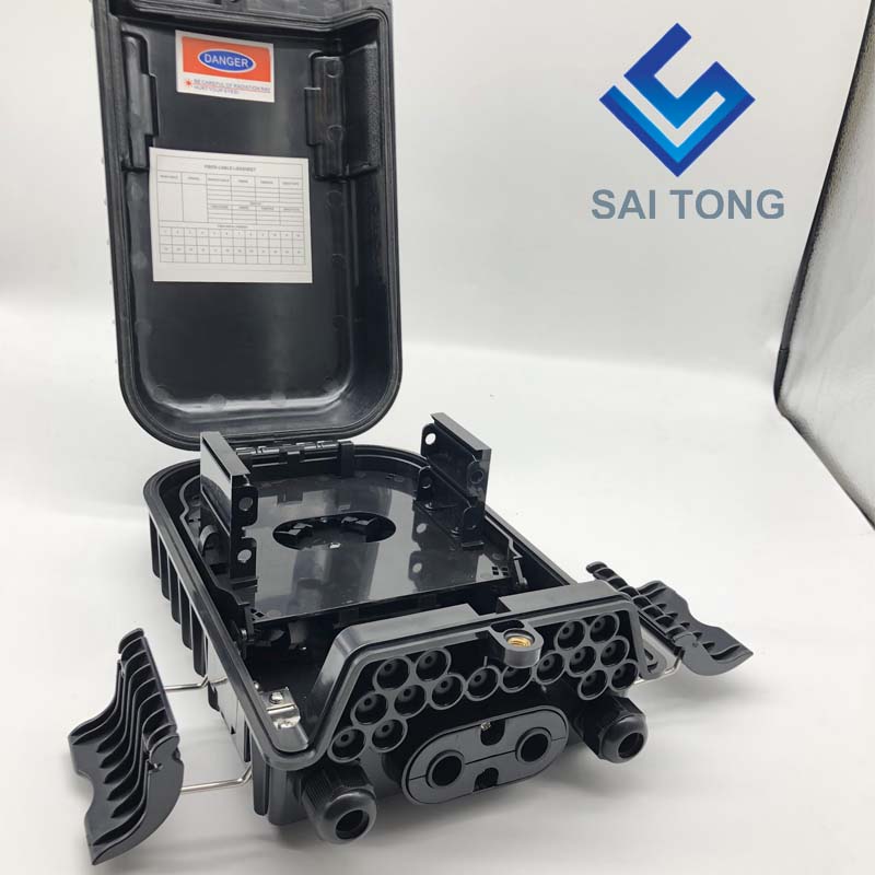 Saitong Made16 コア光ファイバーエンクロージャボックス PLC FTTH FTTX FTTP ファイバー終端ボックス IP65 屋外光ファイバージョイントボックス昼寝