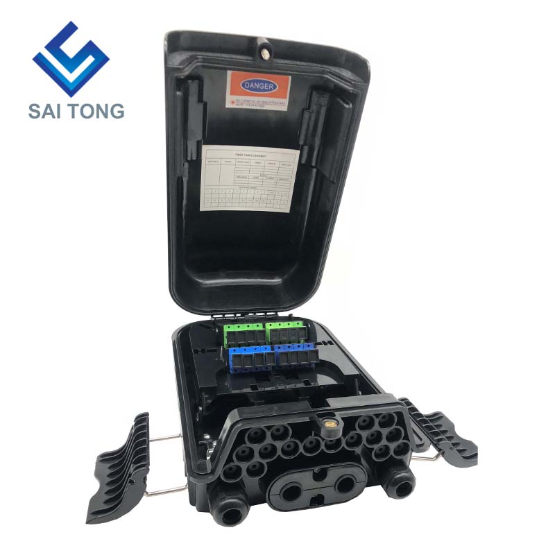 Saitong 16 コア光ファイバークロージャーボックス sc FTTH FTTX FTTP ファイバー終端ボックス IP65 屋外光ファイバージョイントボックス新スタイル