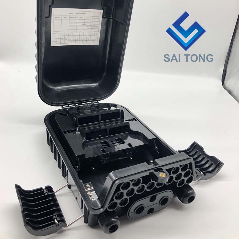 Saitong 16 コア光ファイバークロージャーボックス sc FTTH FTTX FTTP ファイバー終端ボックス IP65 屋外光ファイバージョイントボックス新スタイル