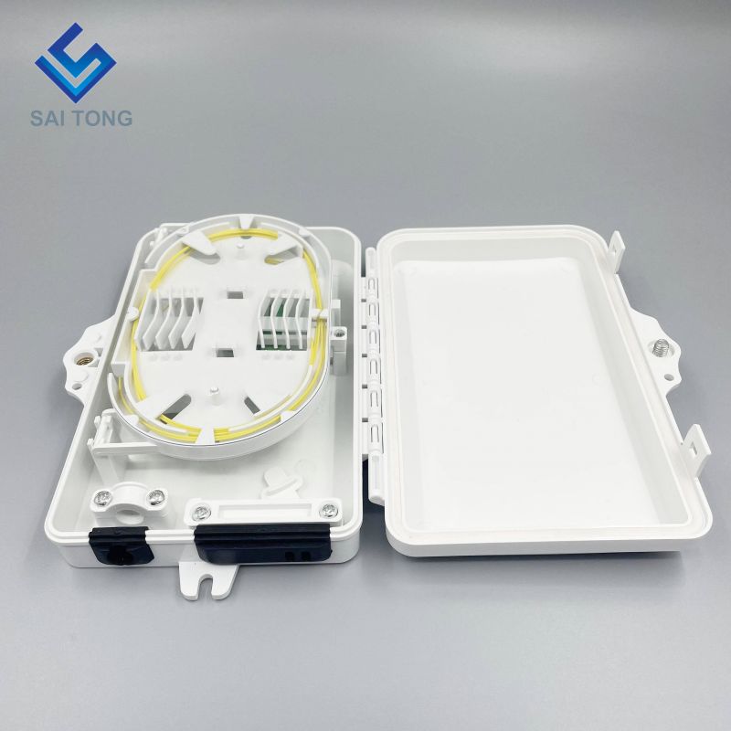 IP65 供給 1/2 ポートミニ FTTH 光ファイバボックス屋外プラスチック 2 コアファイバ端子箱 SC LC アダプタ