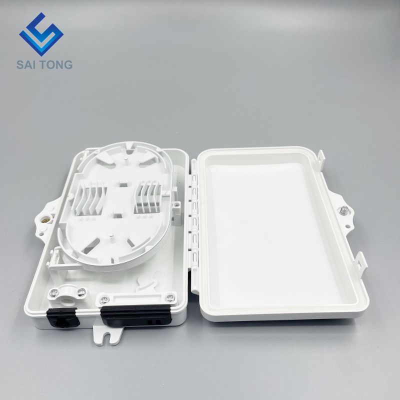 IP65 供給 1/2 ポートミニ FTTH 光ファイバボックス屋外プラスチック 2 コアファイバ端子箱 SC LC アダプタ