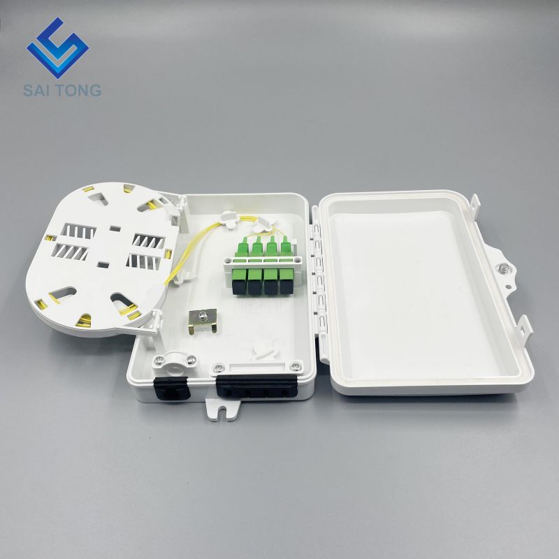 IP65 供給 1 インレット 4 アウトレット ST-F311 FTTH ミニ 6 コア光ファイバー分配フレーム終端 FDB ボックス屋外