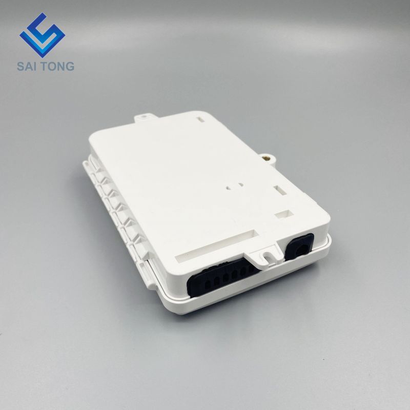 Saitong 1/6 ポート FTTH FTTX 6 コア光ファイバー配電ボックス PLC サポートボックス ABS 光ボックス