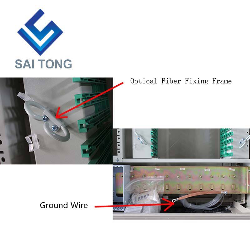 2022 Saitong FTTH 576 コア SMC 光ファイバー配電相互接続キャビネットファイバー ftth 配電キャビネット